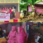 Polsek Bonto Tiro Dengan Wakapolsek dan Pengurus Bhayangkara Salurkan Bantuan Kepada Dua Nenek Lanzia