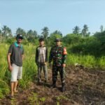 Cegah Karhutla, Babinsa Koramil 06/Kateman Imbau Warga Tak Buka Lahan dengan Cara Dibakar