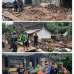 Rumah Warga Diterjang Angin Kencang di Paspan, Babinsa dan Tim Tanggap Bencana Gerak Cepat