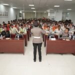 Satlantas Polres Halteng Gelar Edukasi Keselamatan Berkendara di Kawasan Industri IWIP
