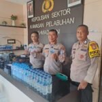 Polsek Pelabuhan Ahmad Yani Ternate Gagalkan Penyelundupan Minuman Keras