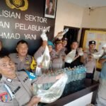 Polres Ternate Sita Puluhan Liter Miras Ilegal di Pelabuhan Ahmad Yani