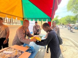 Polres Sabang: Gerakan Pangan Murah, Salurkan 2 Ton Beras SPHP kepada Warga