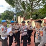 Tegakkan Disiplin, Polres Halsel cek sikap tampang dan kelengkapan surat anggotanya