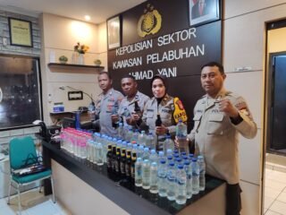 Polsek Pelabuhan Ahmad Yani Ungkap Cara Minuman Beralkohol Ilegal Masuk Lewat Jalur Laut