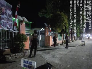 Tim Patroli Presisi Sat Samapta Polres Bulukumba Sambangi Mesjid dan Sekolah Cegah Aksi Pencurian