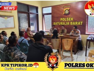 Kapolsek Baturaja Barat Pimpin Rapat Koordinasi Ketahanan Pangan Bersama Dinas Pertanian dan Kelompok Tani