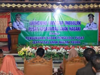 Bupati Pasaman Welly Suhery,ST Launching "PKAN Nagari Pauah" Wadah Kreativitas Anak Muda Dongkrak Ekonomi