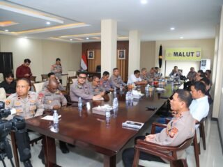 Kapolda Malut Ikuti Vicon Antisipasi Kerawanan Hari Tani 2025