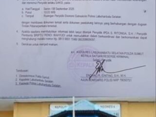 Pemanggilan Tiga Wartawan Oleh Polres Labuhanbatu Selatan Dinilai Sebagai Tindakan Diskriminasi Hukum