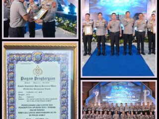 Hari Lalu Lintas Bhayangkara ke-70 PS. Kasat Lantas polres Labusel Raih penghargaan Kapolda Sumut