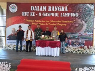 Hut KE-8 Gas Pol Lampung Dihadiri Kapolda Lampung Bersama Forkopinda Propinsi Lampung