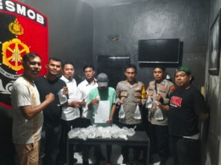 Polsek Ternate Utara Amankan Ratusan Kantong Minuman Beralkohol Ilegal dari Jalur Laut