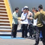 Kapolda Maluku Utara Sambut Wapres Gibran di Pulau Morotai