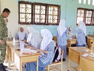 Dandim 0112/Sabang Tinjau Pelaksanaan Program Makan Bergizi di SMA Negeri 1 Sabang