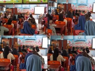 Umiatun S. Pd. I., M., Pd. I Sebagai Pengawas, Sosialisasikan 7 Kebiasaan Anak Indonesia Hebat di SDN 07 Sungai Soga.