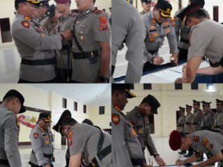 Serah Terima Jabatan dan Pelantikan Pejabat Polres Nias Selatan.
