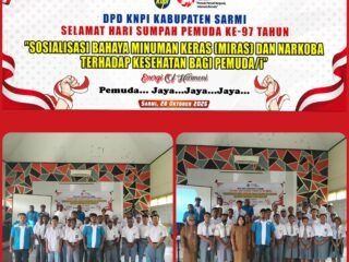 DPD KNPI Kabupaten Sarmi Gelar Sosialisasi Bahaya Minuman Keras Dan Narkoba Terhadap Kesehatan Bagi Pemuda/i Di Kabupaten Sarmi.