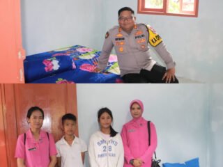 Kapolres Nias Selatan Tinjau Tahap Akhir Bedah Rumah Bantuan Bhayangkari Sumut