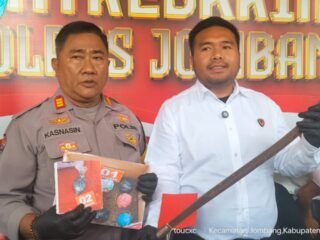 Polres Jombang Amankan Sejumlah Pemuda Bersenjata Tajam, Cegah Potensi Tawuran*