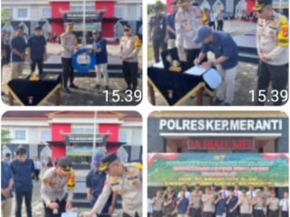Polres Kepulauan Meranti Terima Bantuan Peralatan Karhutla dari PT Imbang Tata Alam, Perkuat Kesiapsiagaan Cegah Kebakaran