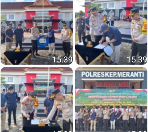 Polres Kepulauan Meranti Terima Bantuan Peralatan Karhutla dari PT Imbang Tata Alam, Perkuat Kesiapsiagaan Cegah Kebakaran