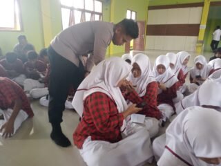 Sat Binmas Polres Sabang Sosialisasikan E-Learning “Polri Mengajar” di SMP Negeri 1 Sabang