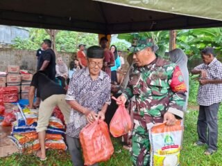 Babinsa Koramil 01/Sukajaya Kawal Pasar Murah, Warga Sambut Ramadhan dengan Lebih Tenang