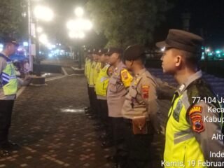 Patroli Rayon 2 Polres Purworejo Tiga Polsek Gelar Patroli Gabungan Kamtibmas Ramadan.