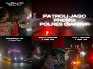 Respons Cepat Patroli Jago Presisi Polres Cianjur: Jaga Kamtibmas hingga Bantu Angkot Mogok di Jalan