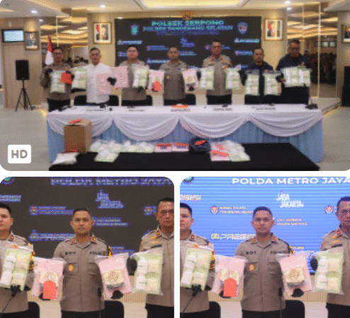 Satresnarkoba Polres Tangsel Ungkap Kasus Peredaran Sabu dan Obat Keras Golongan G