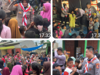 Mahasiswa STIK Angkatan 83 Laksanakan Trauma Healing bagi Anak-Anak Terdampak Banjir di Desa Lubuk Pusaka, Kecamatan Langkahan