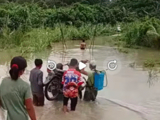 Warga Desa Hiliaurifa Hilisimaetano Minta Pembangunan Jembatan kepada Pemda dan DPRD Nias Selatan