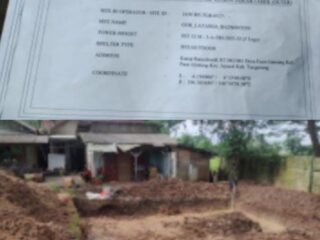 Di Duga Pembangunan Tower BTS XL Smart di Jayanti Belum Lengkapi Perizinan, Aktivis Pertanyakan Kelengkapannya