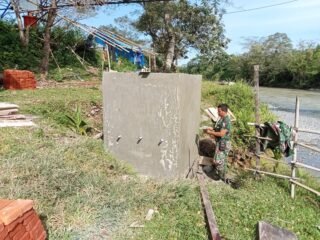 Salah satu Dari 5 Bak Penampungan Air TMMD 127 Kodim 0116/Nagan Raya Hampir Selesai