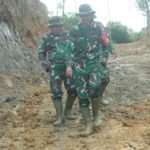 Cuaca yang yang tidak menentu Tak surutkan Dansatgas cek Lokasi Fisik TMMD ke 127 kodim 0116 Nagan Raya