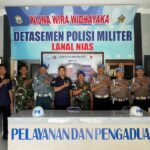 Perkuat Sinergitas TNI Polri, Sipropam Polres Nias Selatan Gelar Silaturahmi Bersama Datasemen Polisi Militer NIAS