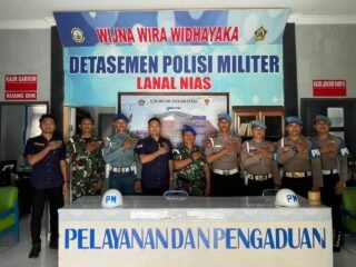 Perkuat Sinergitas TNI Polri, Sipropam Polres Nias Selatan Gelar Silaturahmi Bersama Datasemen Polisi Militer NIAS