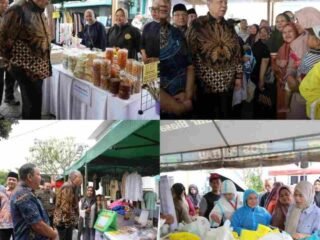 Benyamin Buka Bazar Ramadan di Pondok Aren Tangsel, 11.000 Paket Sembako Murah Diserbu Warga Meski Kondisi Hujan