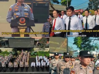 Kapolres Cianjur Berikan Penghargaan kepada Personel Berprestasi dan Masyarakat yang Berkontribusi Positif