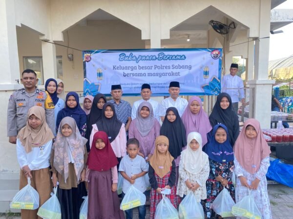 Ujud Kebersamaan dan Kedekatan: Polres Sabang Gelar Buka Puasa Bersama Masyarakat di Meunasah Al Huda