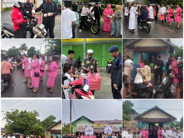 Ramadan Jadi Titik Rekonsiliasi: Brimob Yon C Pelopor, Bhayangkari dan Pemuda Fiditan Bersatu Berbagi Takjil
