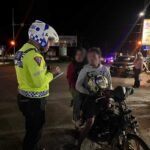 Satgas Kamseltibcar Lantas (Sat Lantas) Polres Halsel Gelar Patroli Malam dan Tindak Knalpot Brong
