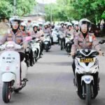 Pastikan Kamtibmas Kondusif Jelang Lebaran, Kapolres Ternate Pimpin Patroli Motor Pasukan Polwan*