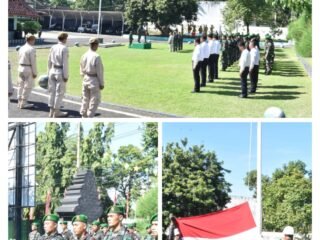 Anggota Kodim 0825/Banyuwangi Laksanakan Upacara 17-an, Amanat Pangdam V/Brawijaya Ingatkan Prajurit Selalu Hati-Hati Saat Mudik