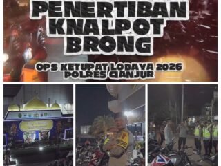 Respons Cepat Keluhan Masyarakat, Polres Cianjur Tertibkan Belasan Knalpot Brong dalam Ops Ketupat Lodaya 2026