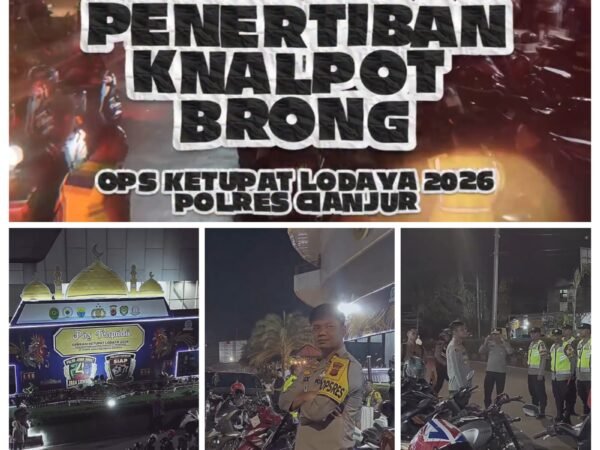 Respons Cepat Keluhan Masyarakat, Polres Cianjur Tertibkan Belasan Knalpot Brong dalam Ops Ketupat Lodaya 2026