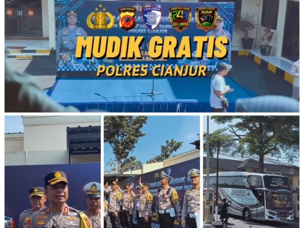 Polres Cianjur Lepas Ratusan Peserta Program Mudik Gratis 2026