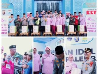 Kapolda Sumsel dan Bhayangkari Cek Pos Pengamanan Ops Ketupat 2026, Bagikan Tali Asih Hingga Takjil di Pos Pelayanan Simpang 5 DPRD