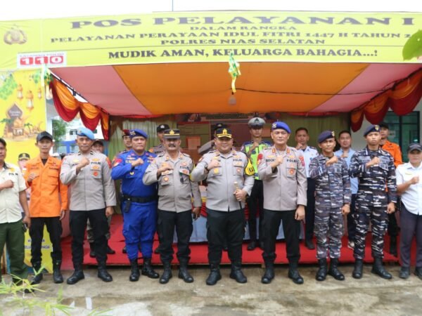 Cek Kesiapan Pengamanan Lebaran, Pamatwil Polda Sumut Turun Langsung ke Nias Selatan